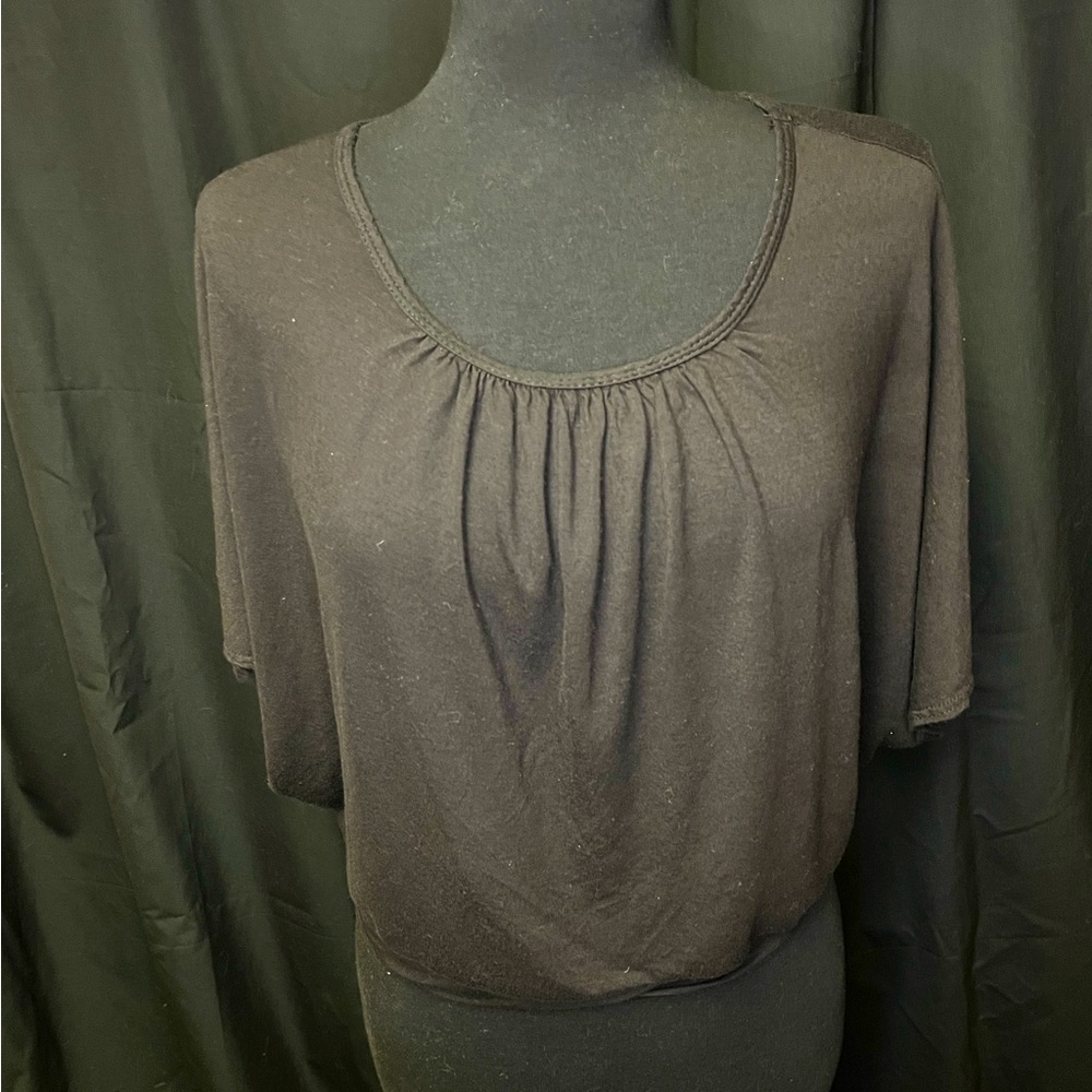 Black Lani Flutter Top
